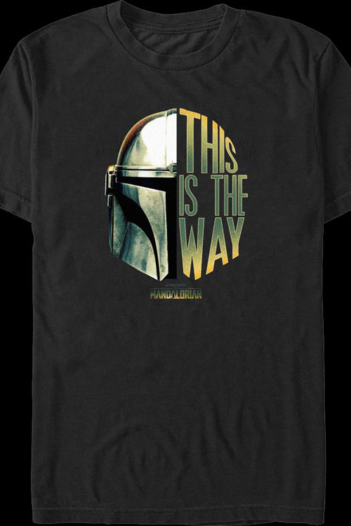 Mandalorian This Is The Way Helmet Star Wars T-Shirtmain product image
