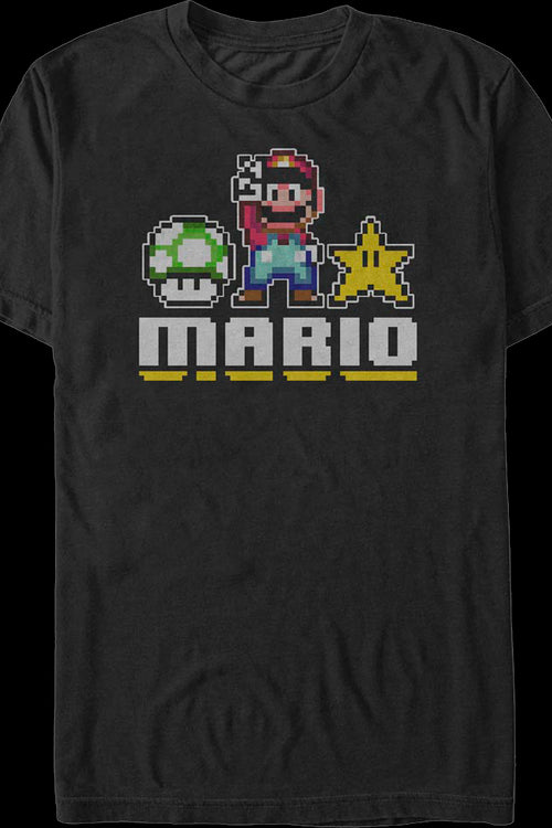 Mario 8-Bit Peace Nintendo T-Shirtmain product image