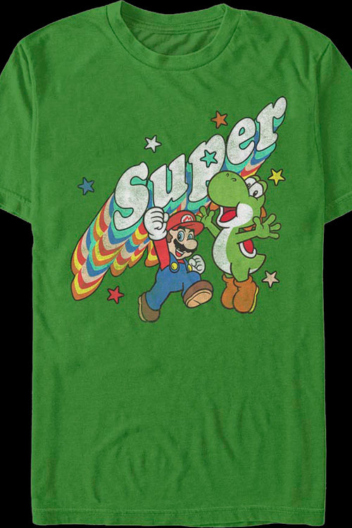 Mario and Yoshi Super Mario Bros. T-Shirtmain product image