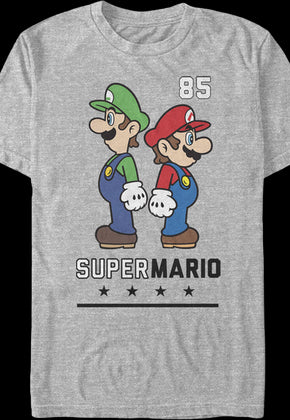 Mario & Luigi Back To Back Super Mario Bros. T-Shirt