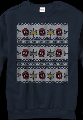 Marvel Comics Faux Ugly Deadpool Christmas Sweater