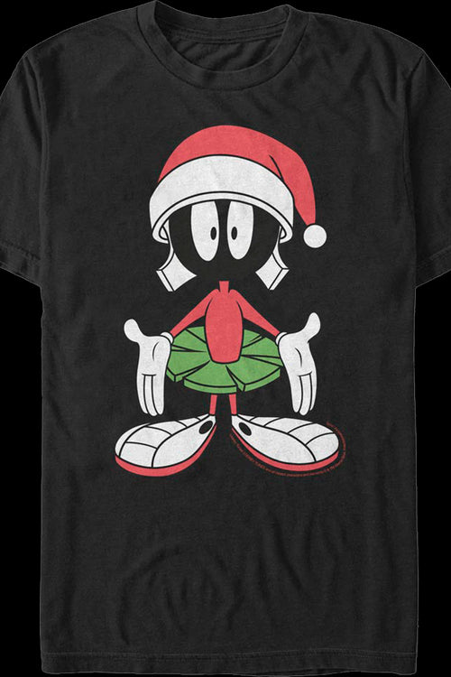 Marvin The Martian Santa Claus Hat Looney Tunes T-Shirtmain product image