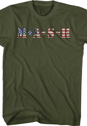 MASH American Flag Logo T-Shirt