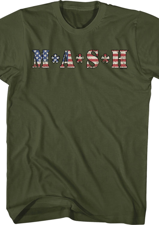 MASH American Flag Logo T-Shirt - main product image