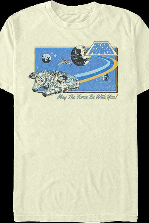 Retro May The Force Be With You Star Wars T-Shirtmain product image