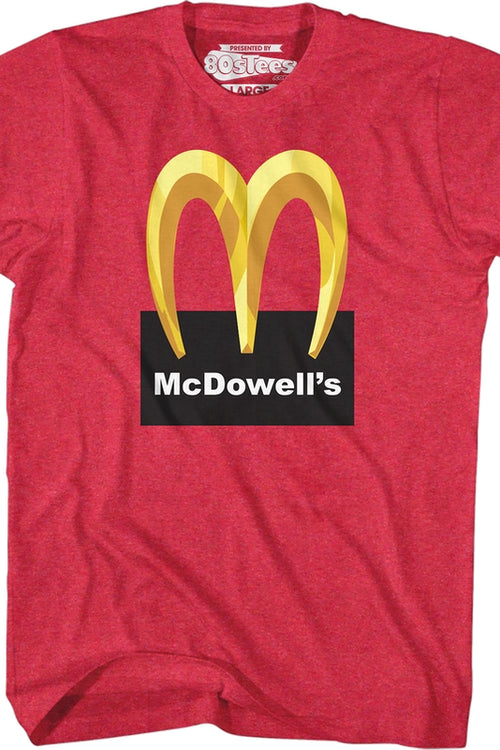 McDowell's Logo Coming To America T-Shirtmain product image