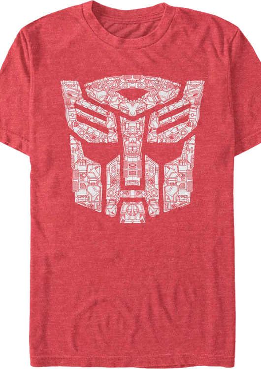 Mechanical Autobots Logo Transformers T-Shirt - main product image