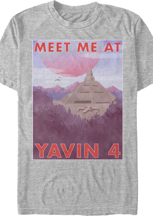 Meet Me At Yavin 4 Star Wars T-Shirt - main product image