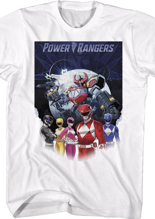 Megazord Poster Mighty Morphin Power Rangers T-Shirt - main product image