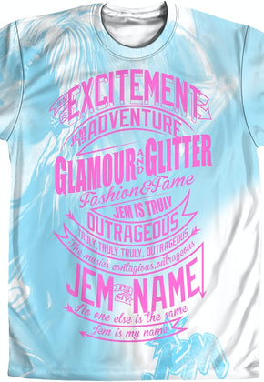 Mens Jem Theme Song Sublimation Shirt
