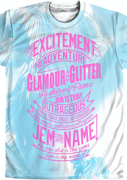 Mens Jem Theme Song Sublimation Shirt - main product image