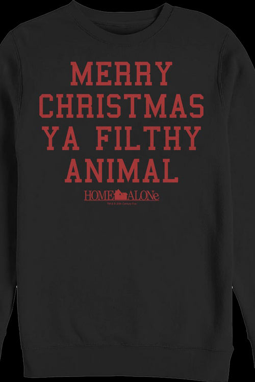 Merry Christmas Ya Filthy Animal Home Alone Sweatshirtmain product image