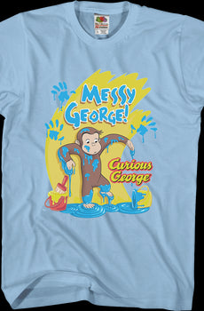 Messy Curious George T-Shirt