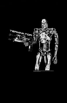Metallic Skeleton Terminator T-Shirt