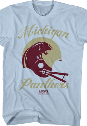 Blue Michigan Panthers USFL T-Shirt