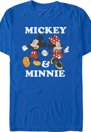 Mickey & Minnie Holding Hands Disney T-Shirt