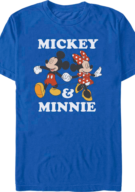 Mickey & Minnie Holding Hands Disney T-Shirt - main product image
