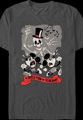 Mickey & Minnie Mouse A Skele-Ton Of Screams Disney T-Shirt