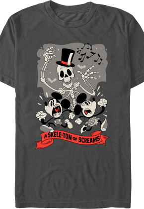 Mickey & Minnie Mouse A Skele-Ton Of Screams Disney T-Shirt