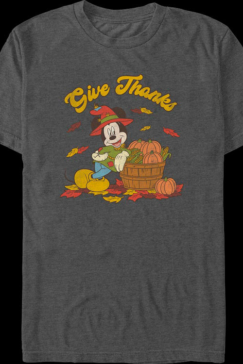 Mickey Mouse Give Thanks Disney T-Shirtmain product image