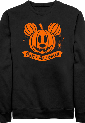 Mickey Mouse Halloween Jack-o'-Lantern Disney Sweatshirt