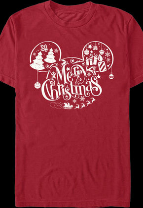 Mickey Mouse Merry Christmas Disney T-Shirt