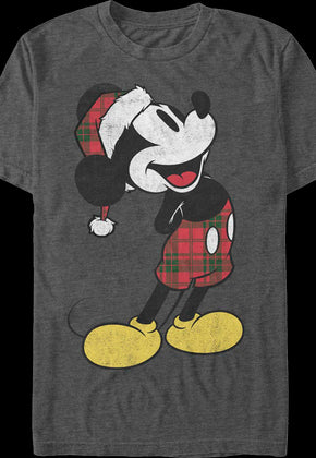 Mickey Mouse Santa Hat Disney T-Shirt