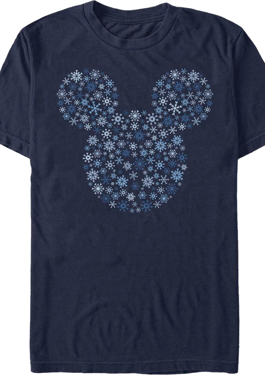 Snowflakes Design Mickey Mouse T-Shirt - main product image
