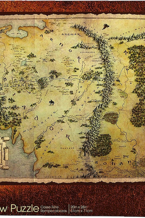 Middle Earth Map 1000 Piece Lord of the Rings Puzzlemain product image