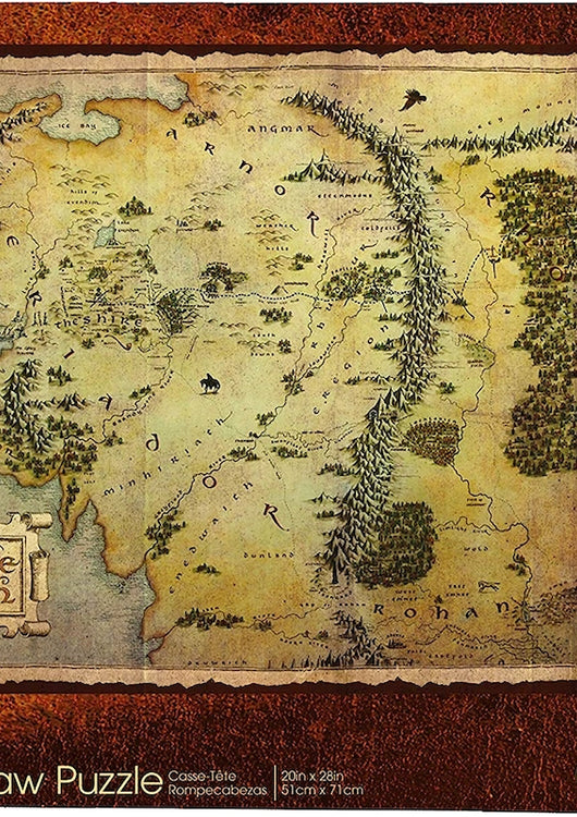 Middle Earth Map 1000 Piece Lord of the Rings Puzzle - main product image