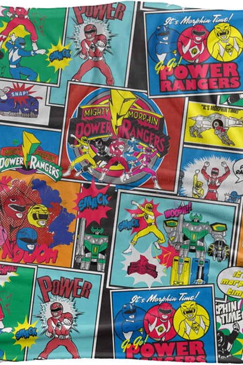 Mighty Morphin Power Rangers 36 x 58 Fleece Blanketmain product image