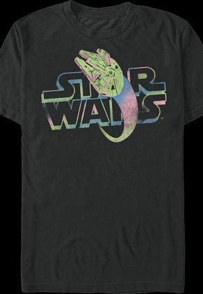 Millennium Falcon Cool Colors Star Wars T-Shirt