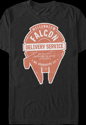 Millennium Falcon Delivery Service Star Wars T-Shirt