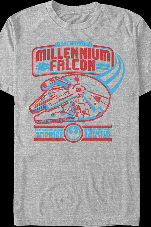 Millennium Falcon Freight Delivery Star Wars T-Shirtmain product image