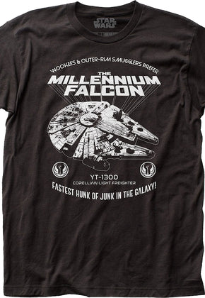 Millennium Falcon Hunk Of Junk Star Wars T-Shirt