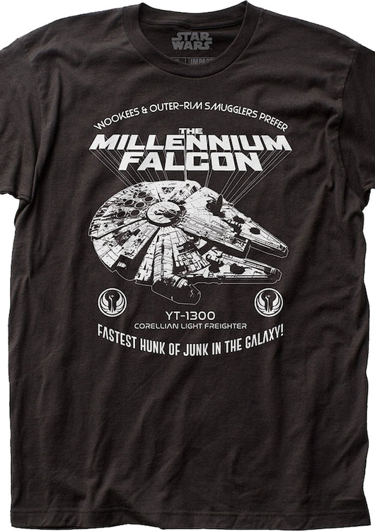 Millennium Falcon Hunk Of Junk Star Wars T-Shirt - main product image