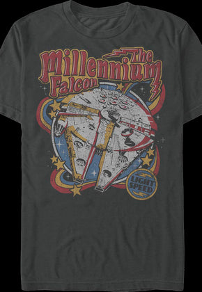 Millennium Falcon Light Speed Star Wars T-Shirt
