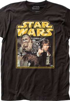 Millennium Falcon Pilots Chewbacca and Han Solo Star Wars T-Shirt