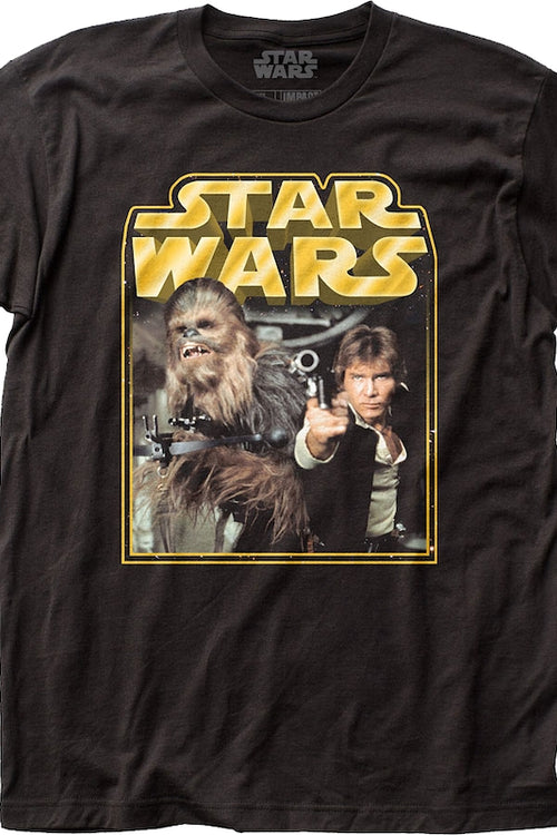 Millennium Falcon Pilots Chewbacca and Han Solo Star Wars T-Shirtmain product image