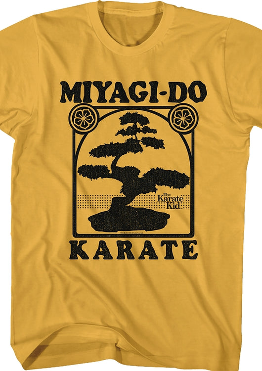 Miyagi-Do Bonsai Tree Silhouette Karate Kid T-Shirt - main product image