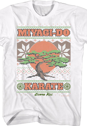 Miyagi-Do Faux Ugly Christmas Sweater Cobra Kai T-Shirt