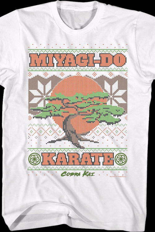 Miyagi-Do Faux Ugly Christmas Sweater Cobra Kai T-Shirtmain product image