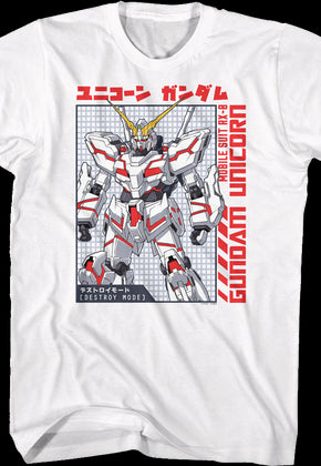 Mobile Suit Gundam Unicorn T-Shirt