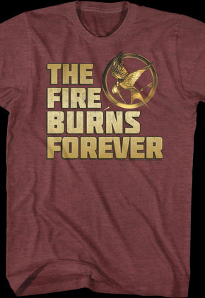 Mockingjay Fire Burns Forever Hunger Games T-Shirt