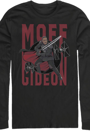 Moff Gideon Action Pose The Mandalorian Star Wars Long Sleeve Shirt