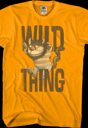 Moishe Where The Wild Things Are Orange T-Shirt