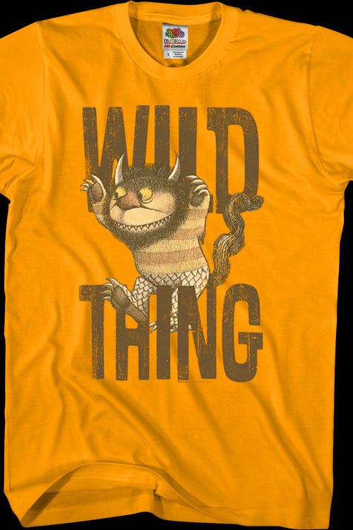 Moishe Where The Wild Things Are Orange T-Shirtmain product image