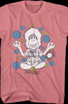 Mokey Meditation Flowers Fraggle Rock T-Shirt