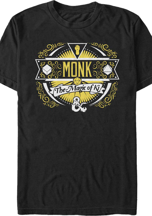 Monk Dungeons & Dragons T-Shirt - main product image