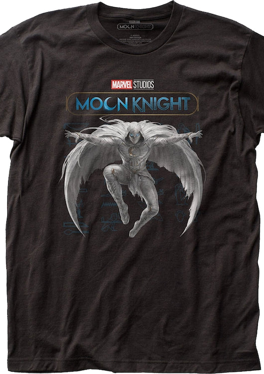 Moon Knight Jump Into Action Marvel Comics T-Shirt - main product image